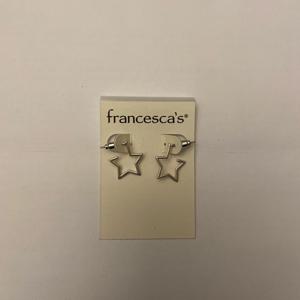 brand new Francesca star earrings